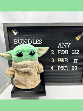 Baby Yoda Grogu Plush (Star Wars/The Mandalorian)(Bundle Eligible)